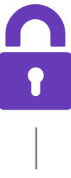 Lock icon representing student privacy protection in the AdaptED Science timeline. Symbolizes that no student data is collected or tracked.